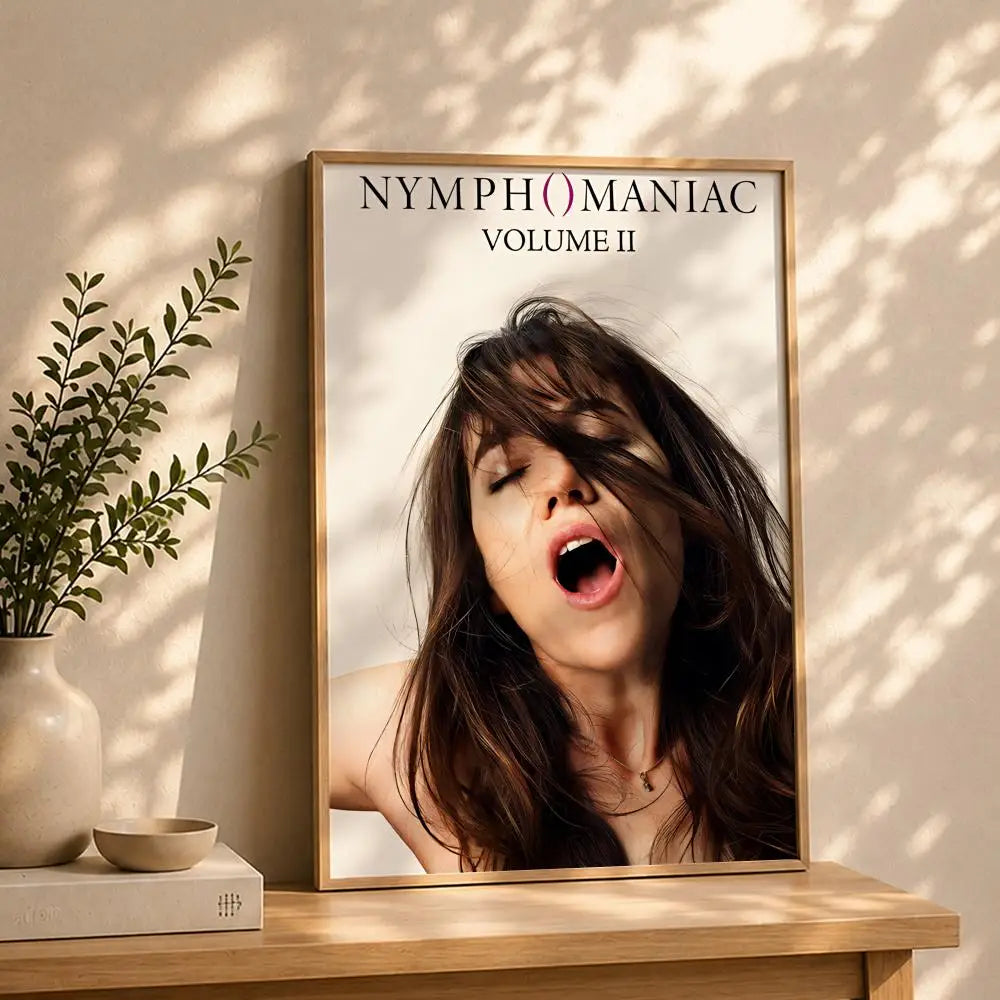 Movie-Nymphomaniac Poster HD Self Adhesive Waterproof Wall Art Ideal for Home Office Dorm Bedroom Great Gift Peaceful Pleasures Health and Wellness White2 50X70cmNoframe