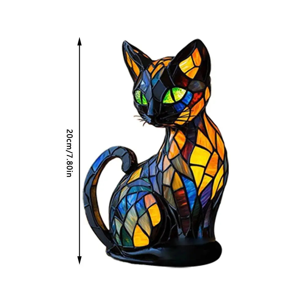 Fantasy Exotic Cat-Shaped LED Light - Colorful Home Decorative Lights Creative Animal Night Light Living Room Bedroom Ambience Peaceful Pleasures Health and Wellness