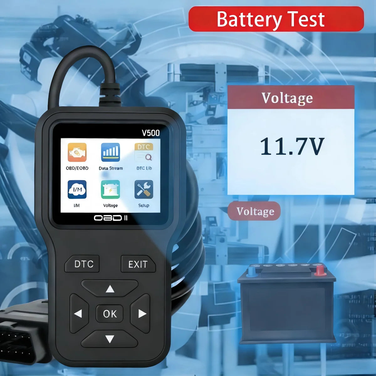 V500 OBD2 Scanner – Check Engine Code Reader & Reset Tool Peaceful Pleasures Health and Wellness