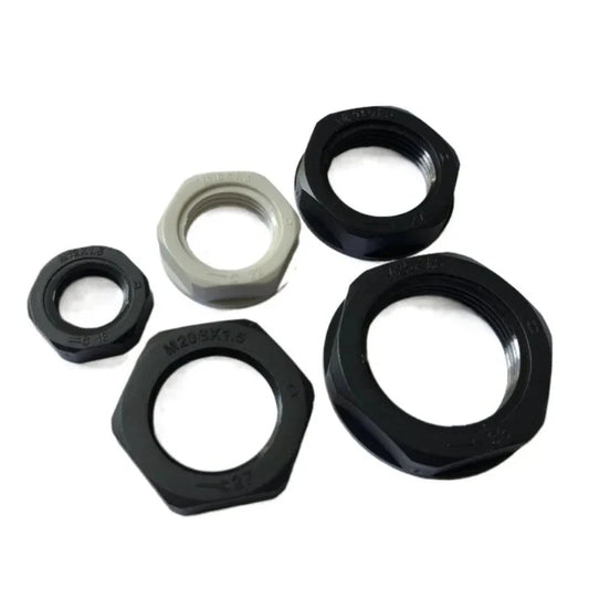 Nylon Flange Hex Nuts M8–M32 | White & Black Insulating Fastener Nylon Flange Nut Oasis Select