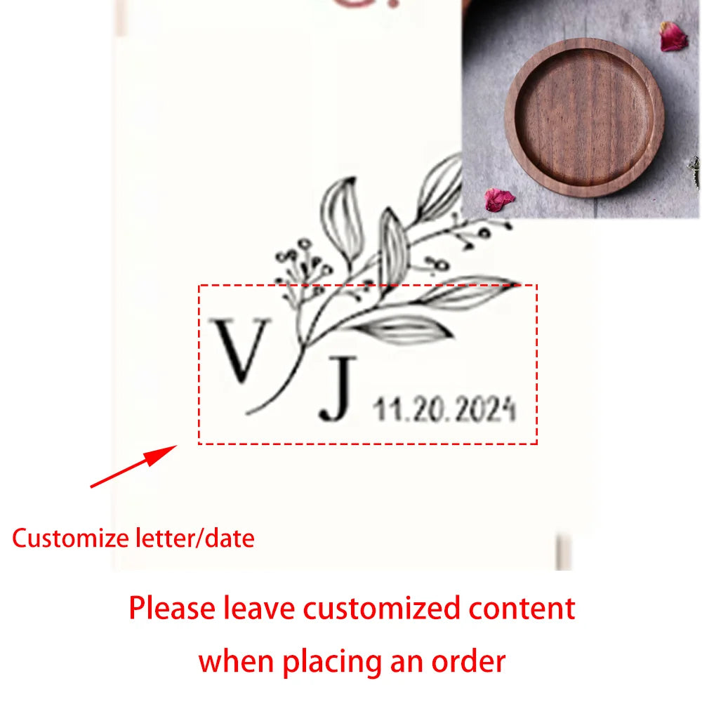 Custom Engraved Wood Ring Dish | Wedding & Anniversary Gift