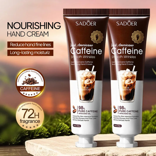 Iced Coffee Caffeine Hand Cream – Moisture for Dry Hands Caffeine Hand Cream Oasis Select