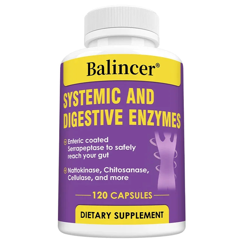 Balincer Systemic Digestive Enzymes – 120 Capsules | Gut Health