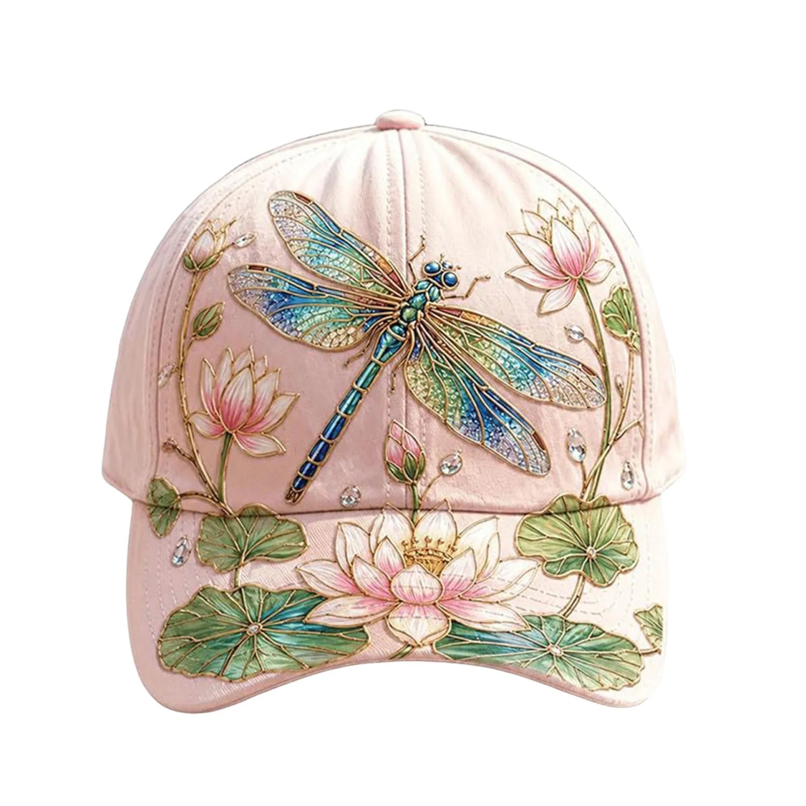 Garden Morning Baseball Cap Adjustable Baseball Hat Lightweight Breathable Casual Sun Hat for Summer Travel Outdoor Sports Peaceful Pleasures Health and Wellness Red