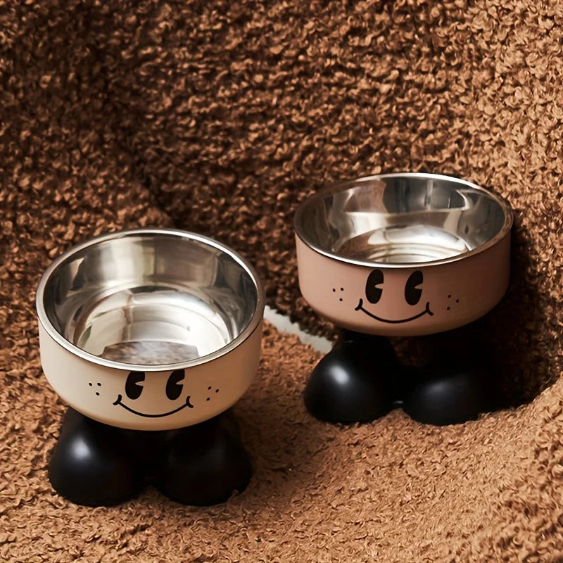 Elevated Dog Cat Bowl Stainless steel Food Water Bowls Raised No Spill Pet Feeder bowl for Puppy Small Medium Large Dogs Cats Peaceful Pleasures Health and Wellness