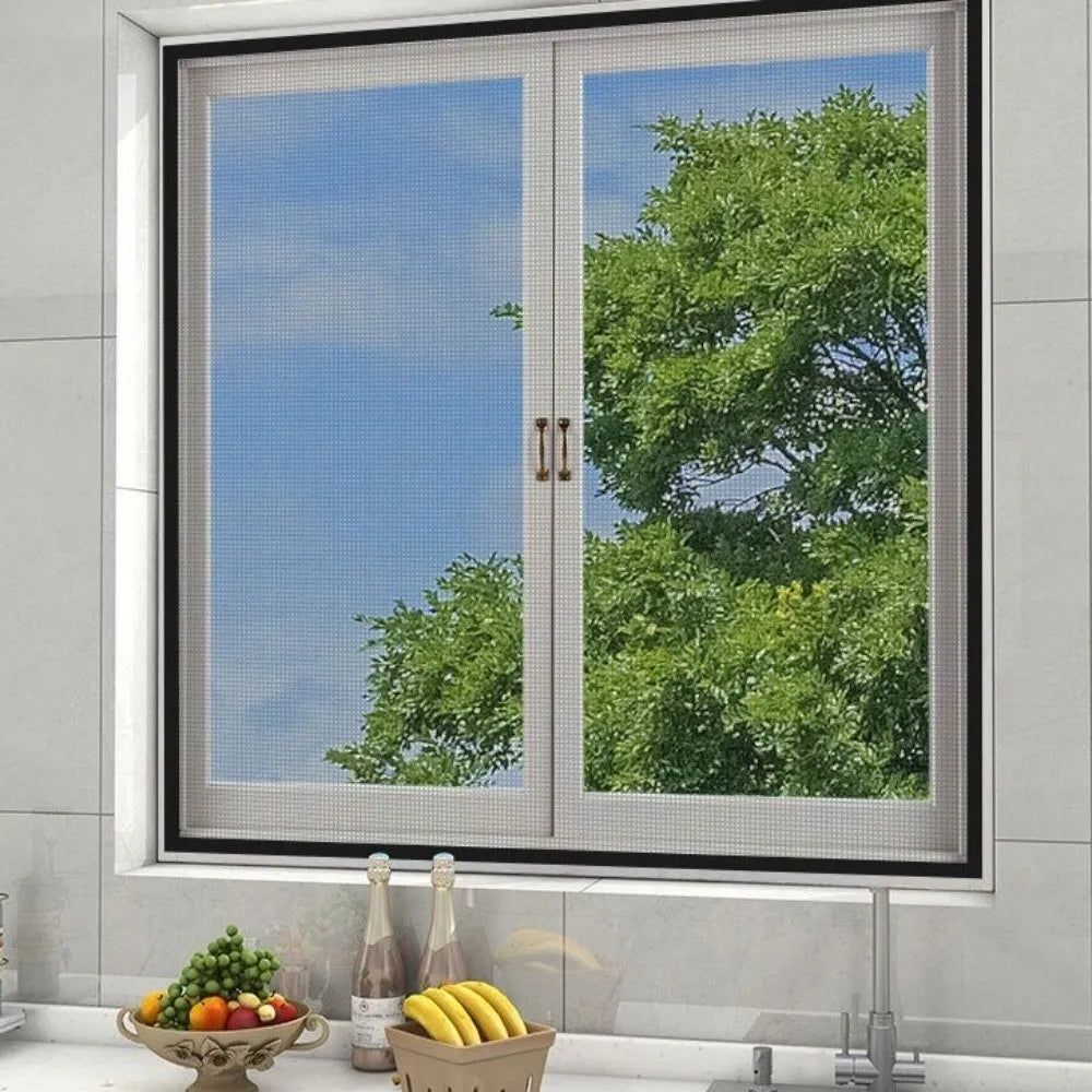 Magnetic Window Screen Mesh – DIY Insect Proof Cuttable Curtain