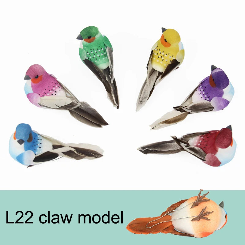 Artificial Simulation Bird Figurine | DIY Home & Garden Decor