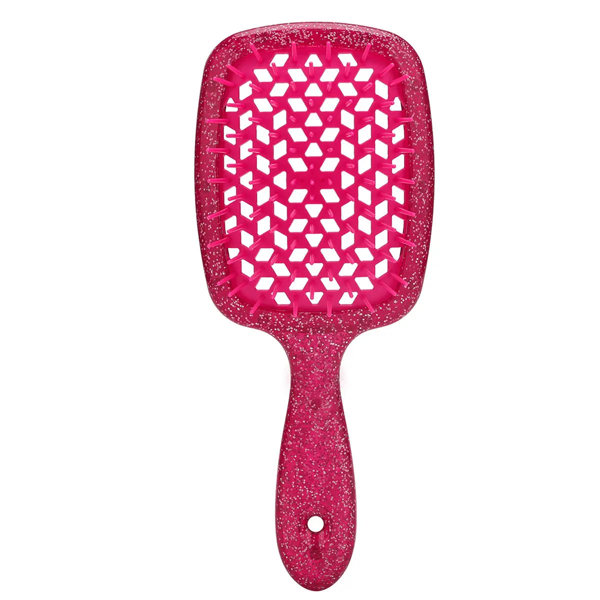 Hollow Out Air Cushion Comb Geometric Honeycomb Structure Anti-static Detangling Tangled Hair Brushes Barber Home Tools Supplies Peaceful Pleasures Health and Wellness Red