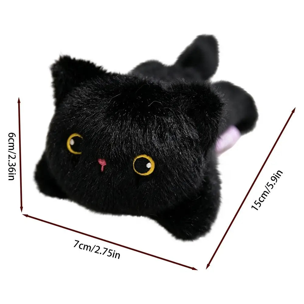 Cute Plush Animal Funny Car Magnets Cartoon Magnetic Stickers Decals For SUV Truck RV Sedan Indoor Outdoor Home Kitchen Locker Peaceful Pleasures Health and Wellness black cat