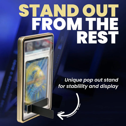 PSA/CGC Graded Card Case | Magnetic UV Glass Display Stand Graded Card Case Peaceful Pleasures Health and Wellness