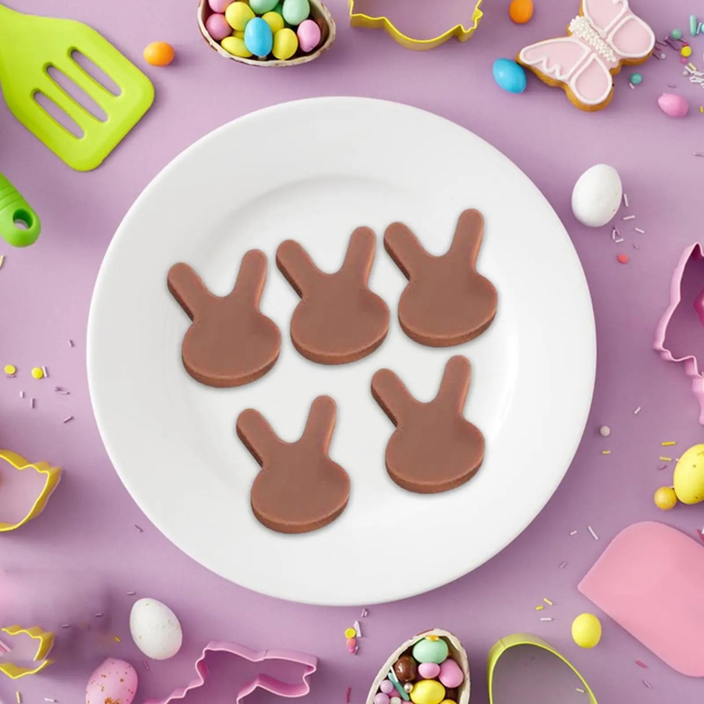 Easter Bunny Silicone Mold – Chocolate, Fondant & Resin DIY Silicone Baking Mold Peaceful Pleasures Health and Wellness