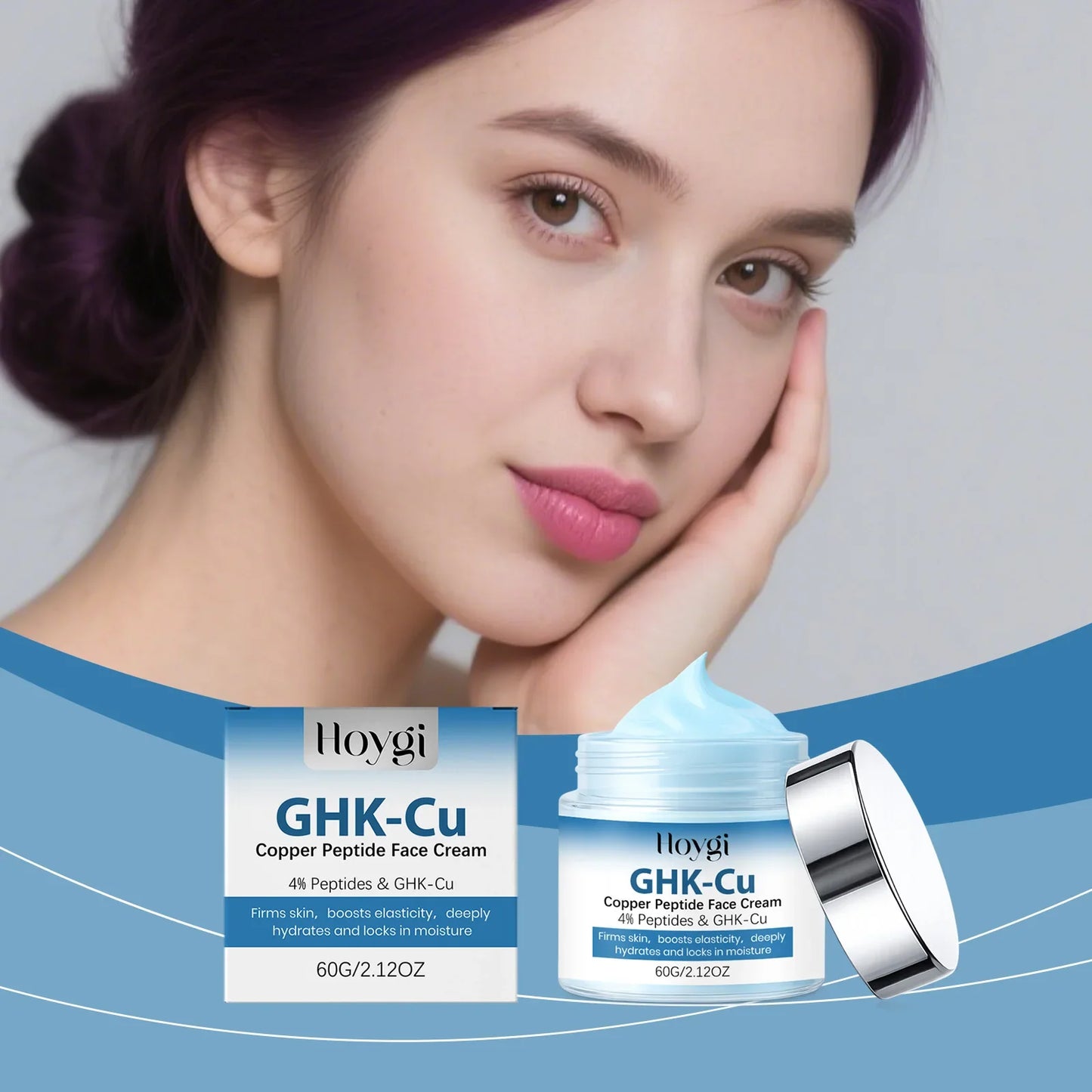 GHK-Cu Copper Peptide Face Cream 60g – Firm & Deep Hydration