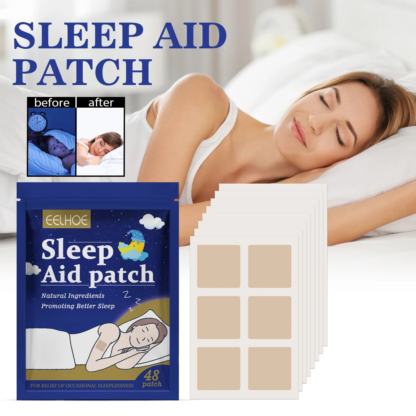 Natural Lavender Sleep Patches – Calming Nighttime Body Stickers