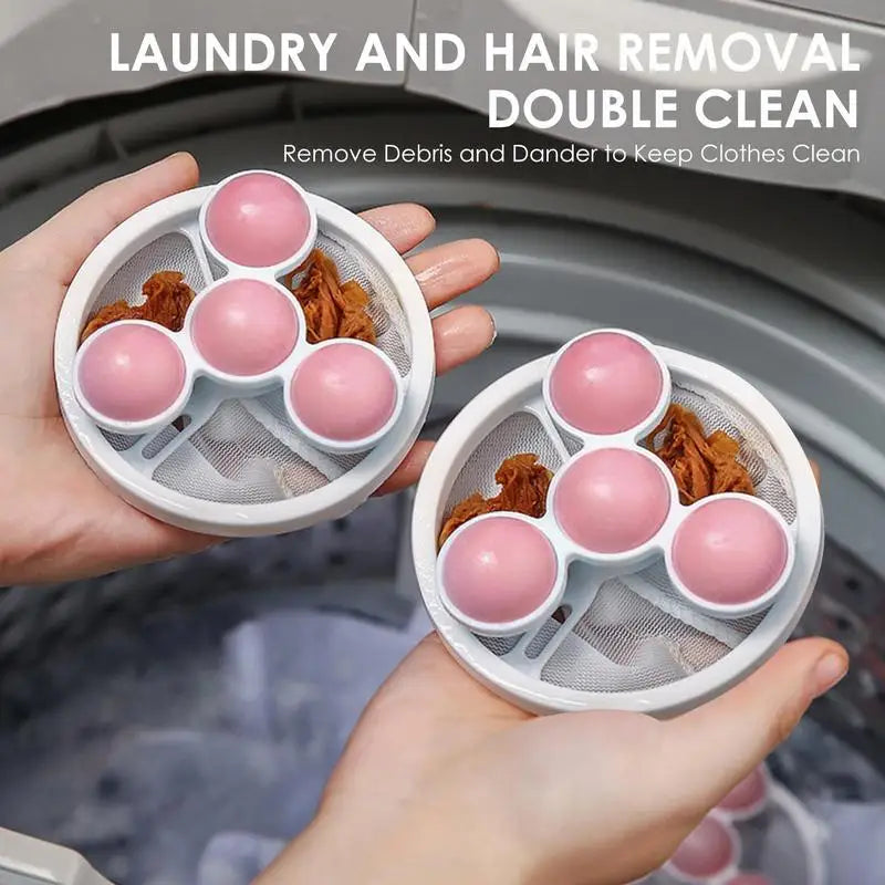 Floating Hair Filtering Mesh For Washing Machine Cleaning Machine Pet Fur Hair Removal Trap Mesh Dirty Collect Bag Laundry Ball Peaceful Pleasures Health and Wellness