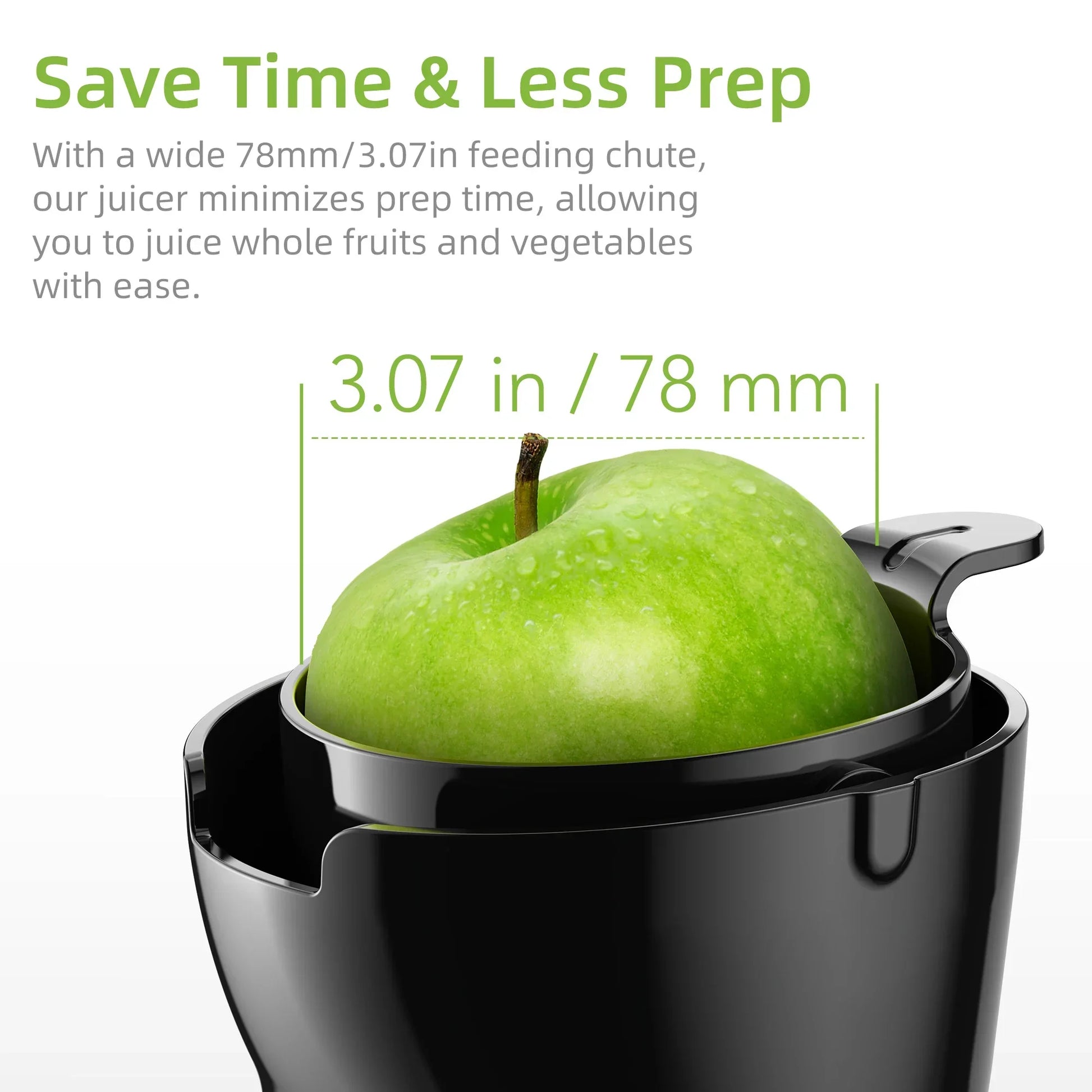 BioloMix Cold Press Juicer – 78mm Feed Chute, 200W DC Motor, BPA-Free Tritan Peaceful Pleasures Health and Wellness