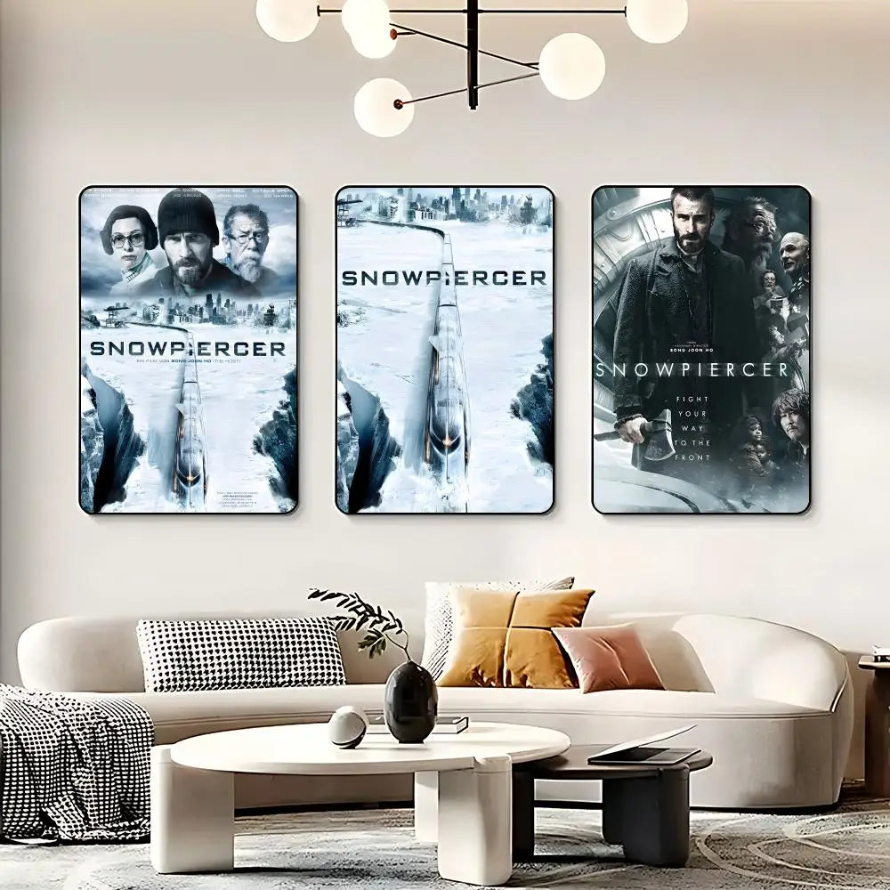 Snowpiercer Movie Poster HD Self-Adhesive Waterproof Wall Art Movie Wall Poster Peaceful Pleasures Health and Wellness