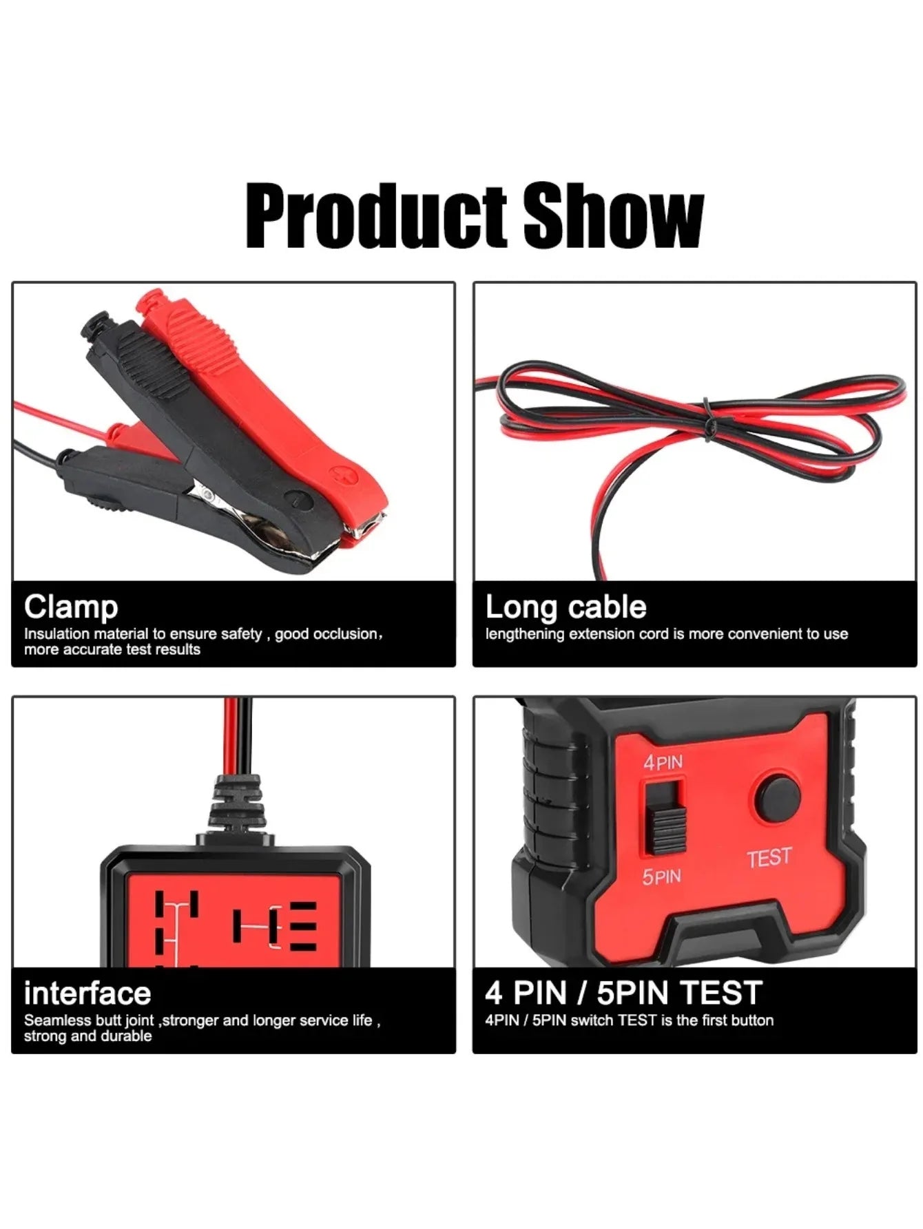 12V Automotive Relay Tester & Battery Voltage Inspector LED Peaceful Pleasures Health and Wellness