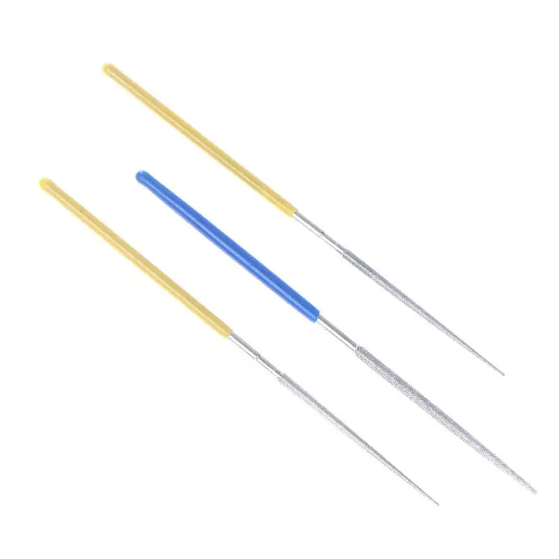 High Quality 150/200/400# 2mm Small Round Diamond Needle Files Alloy Hand Tools DIY For Grinding Metal Jewely Stone Wood Peaceful Pleasures Health and Wellness