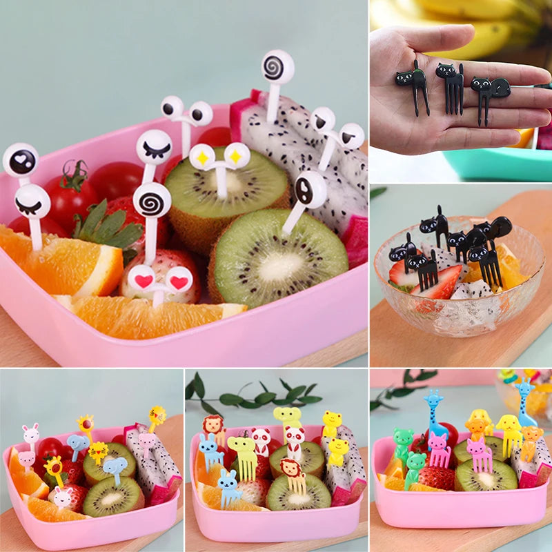 Kids Animal Cartoon Food Picks – Fun Fruit & Snack Forks