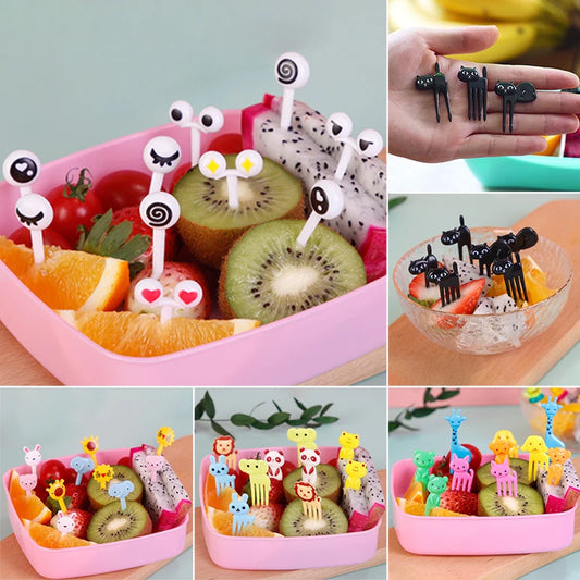 Kids Animal Cartoon Food Picks – Fun Fruit & Snack Forks Kids Food Picks Peaceful Pleasures Health and Wellness
