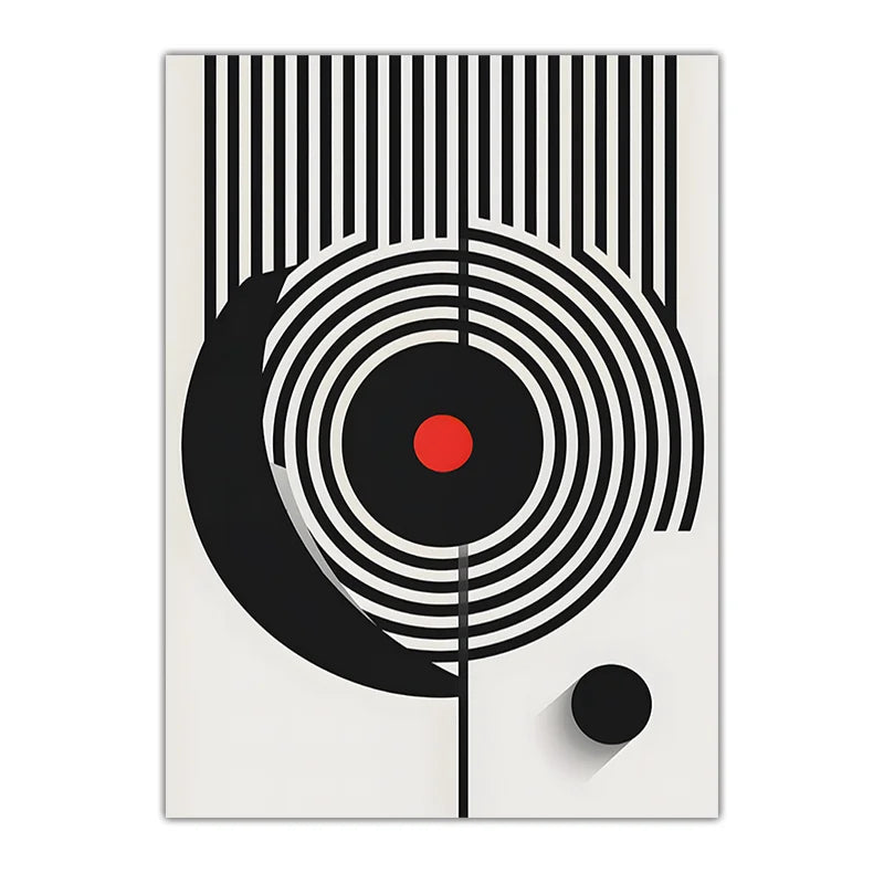 Abstract Wall Art Black and White Geometric Line Canvas Paintin Modern Style Poster Prints for Living Room Wall Decor Peaceful Pleasures Health and Wellness 04 30x40cm No Frame China Mainland