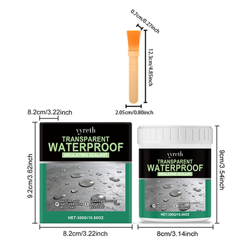 Transparent Waterproof Adhesive Glue,Quick Dry Clear Adhesive For Window Frame Gaps Bathroom Tile,Roofs Leak Repair Sealing Glue Peaceful Pleasures Health and Wellness