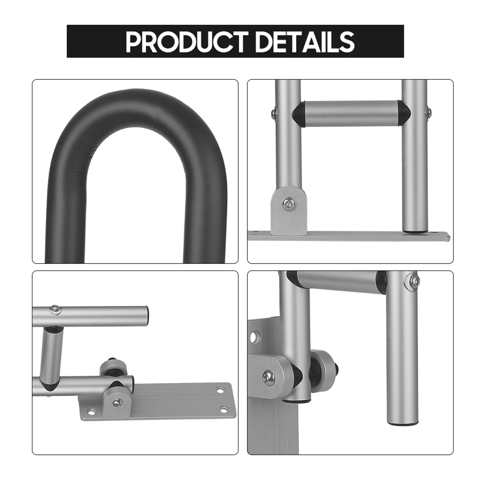 Toilet Handrail Bathroom Safety Bar Hand Support Rail Disabled Handrail Folding Alloy Toilet Accessories Install Bathroom Handle Peaceful Pleasures Health and Wellness