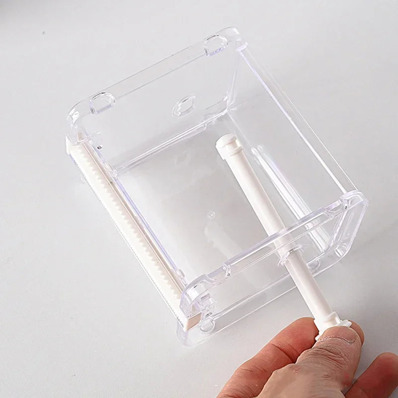 Creative Cutter Tape Tool Dispenser Transparent Holder Office