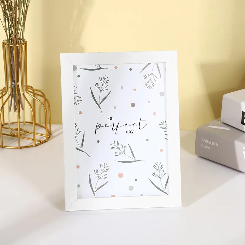 Modern Simple Wooden Picture Frame 5/6/7/8 Inch/picture Frame Wooden Density Board Picture Frame Home Decor Peaceful Pleasures Health and Wellness 2 15.3x 20.3