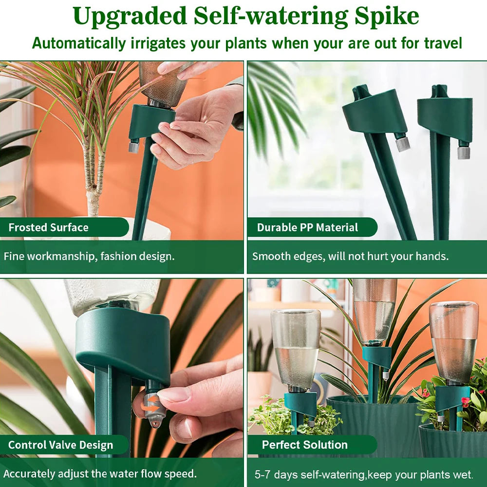 Automatic Waterer Household Drip Irrigation Flower Waterer Dripper Garden Self Watering Pot For Plants Flowers Peaceful Pleasures Health and Wellness