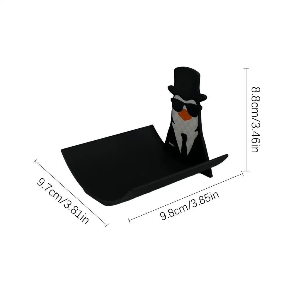 Cute Penguin Toilet Paper Holder | Freestanding Tissue Stand Toilet Paper Holder Peaceful Pleasures Health and Wellness Black China Mainland