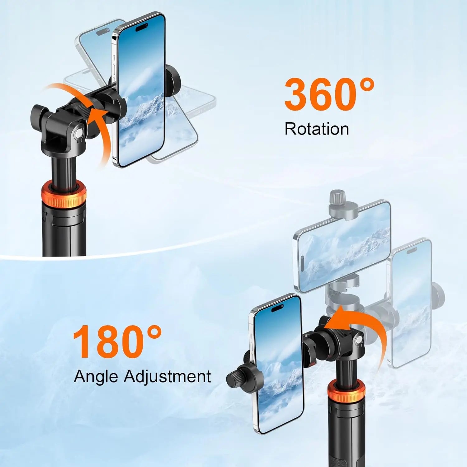Portable Selfie Stick Cell Phone Tripod 62 Inch/157CM Extendable IPhone Tripod Mobile Tripod Stand for Travel/Vlogging/Filming Peaceful Pleasures Health and Wellness