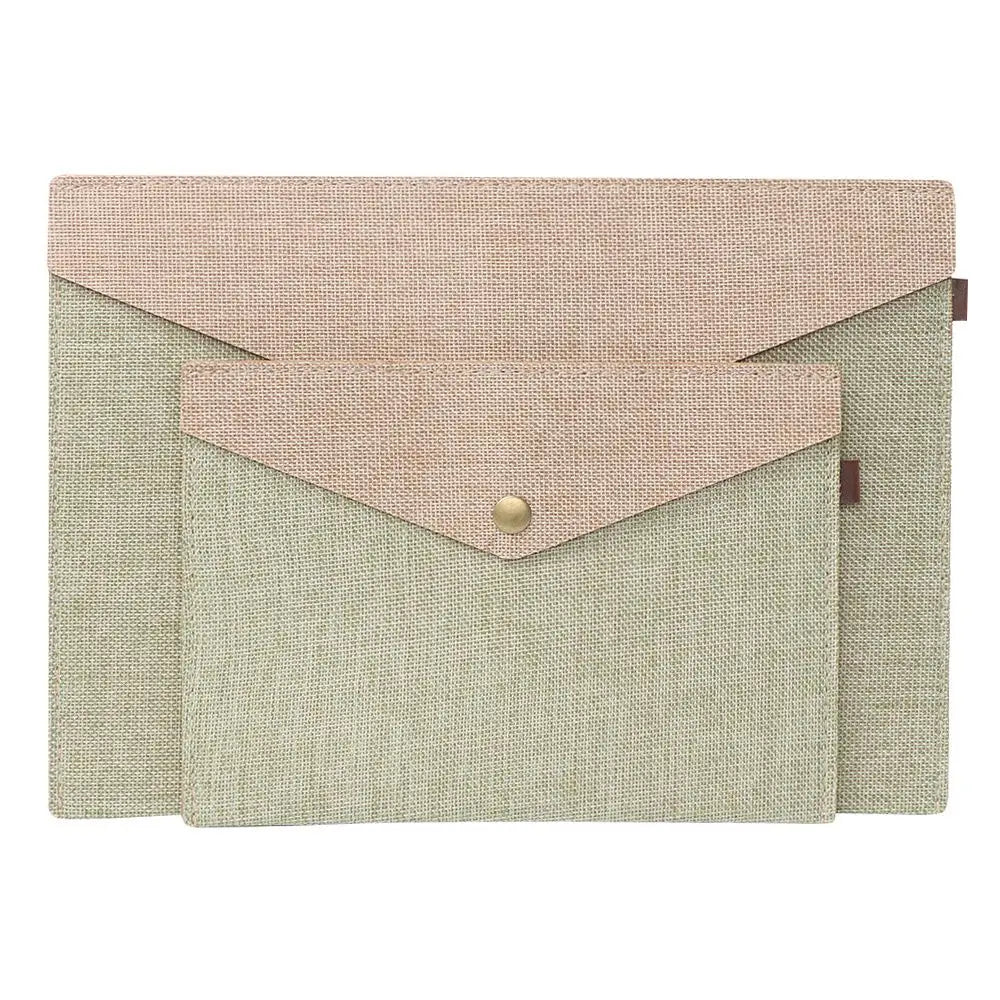 Linen Canvas File Folder Organizer Bag – Home & School