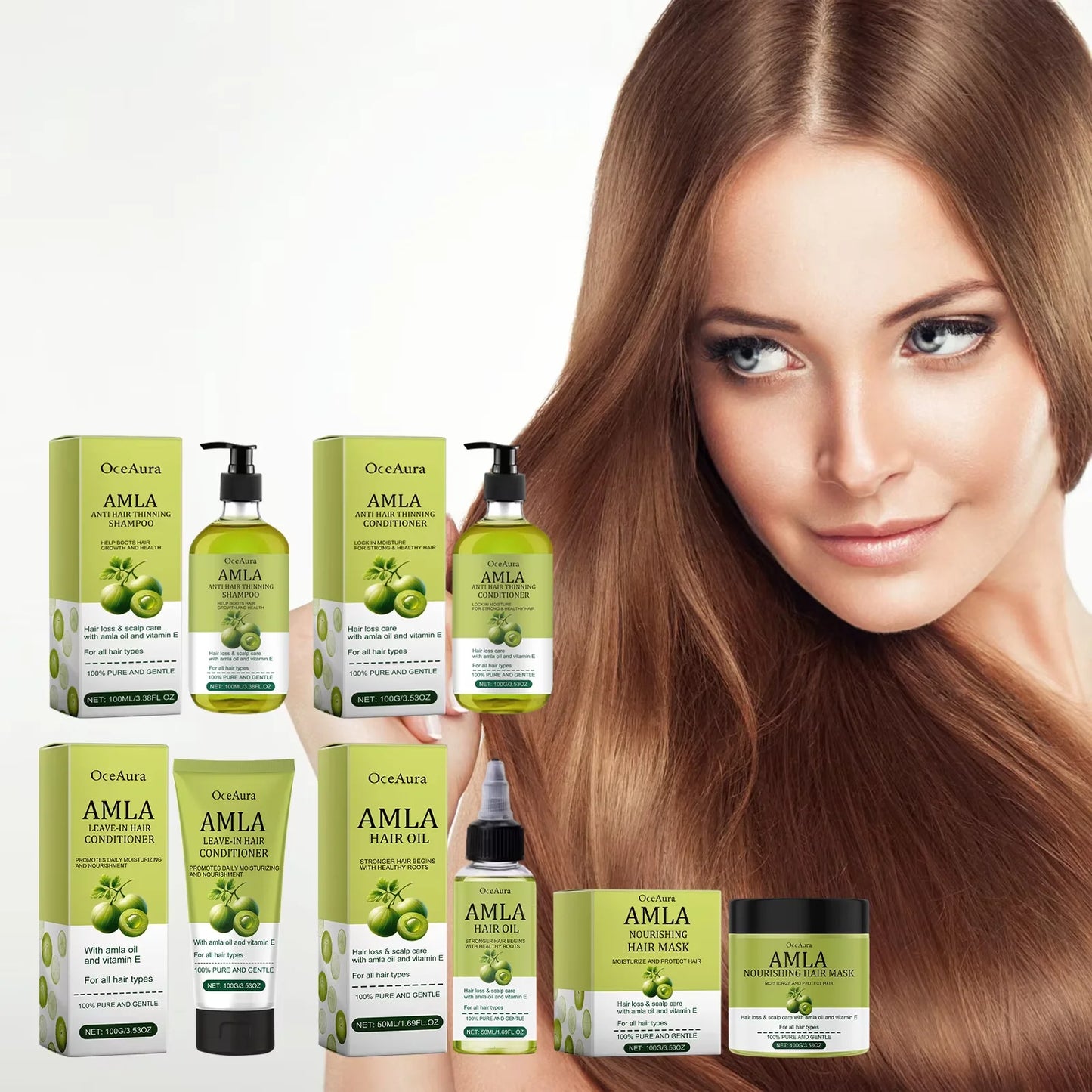 Original Amla Oil Hair Growth Moisturizing Smoothing Repair Damaged Dry Frizzy Ends Split Scalp Treatment Hair Mask Conditioner Peaceful Pleasures Health and Wellness