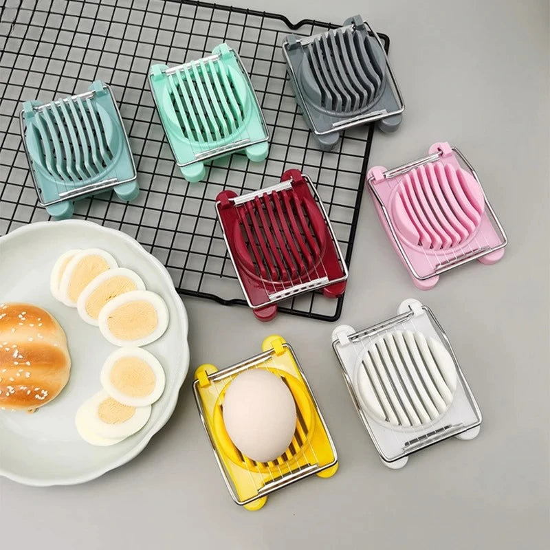 Stainless Steel Egg Slicer & Fruit Cutter Kitchen Gadget