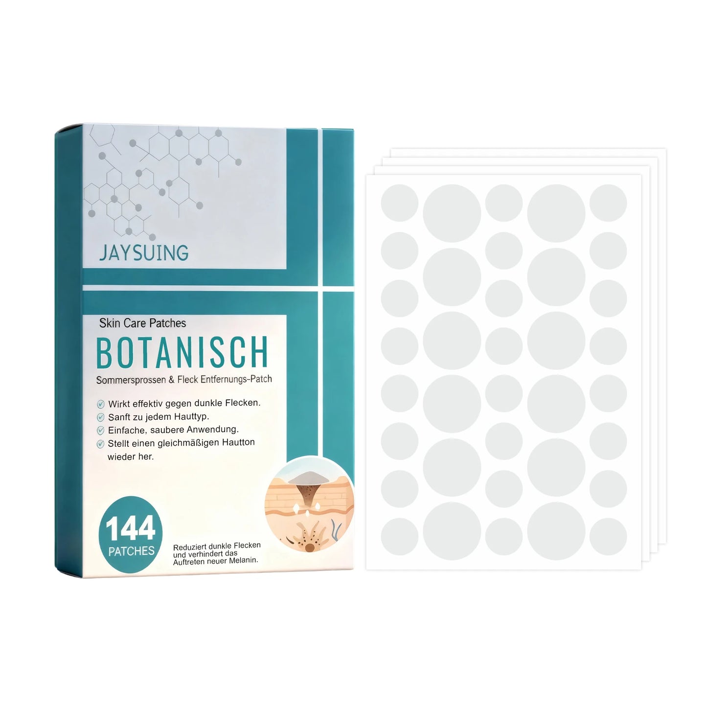 144Pcs Acne Care Patches Improve Skin Lightweight and Breathable Contoured to Face Moisturizing and Brightening Patches Peaceful Pleasures Health and Wellness 1Box