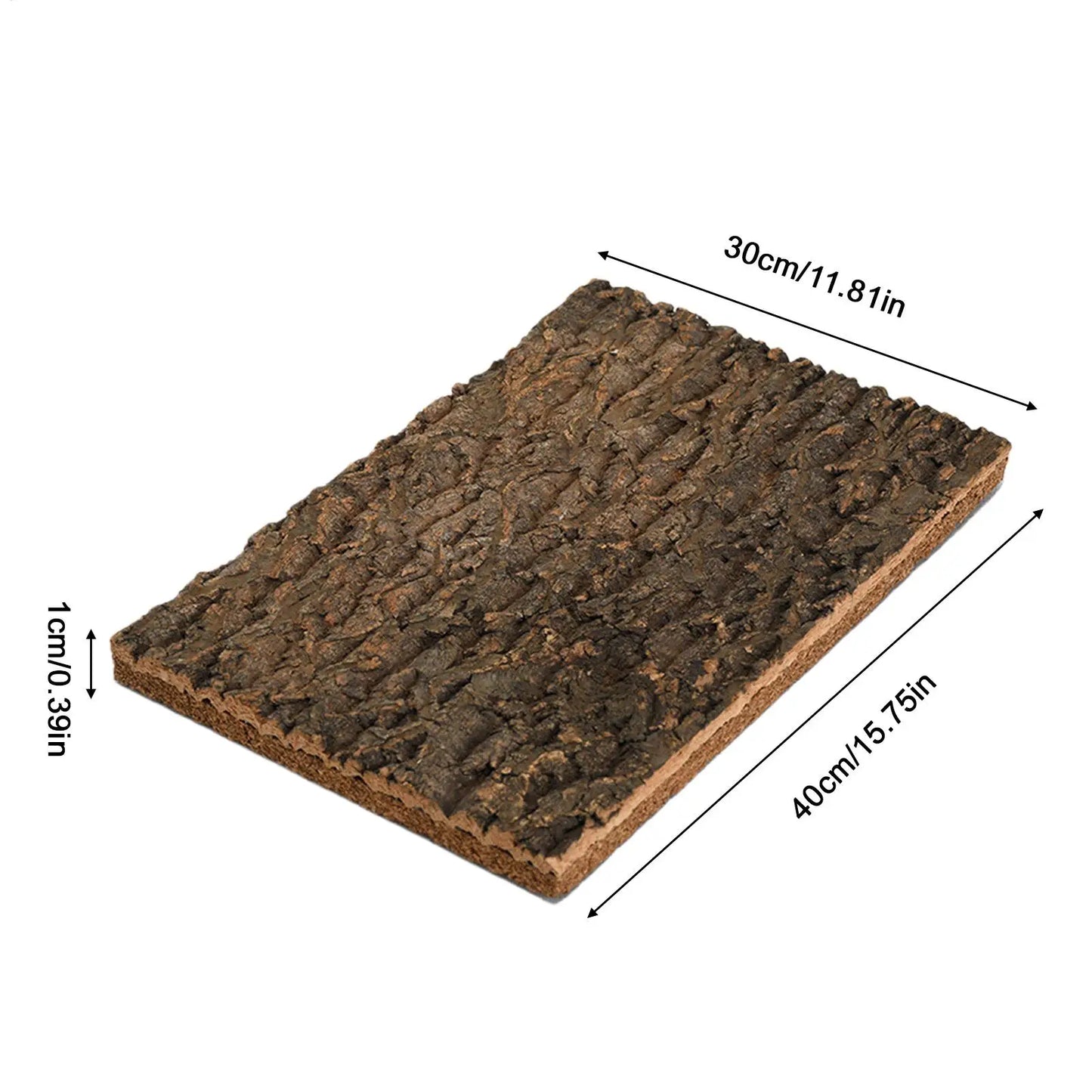 Cork Bark For Reptiles Water-Resistant Climbing Exercise Toy Terrarium Natural Cork Bark for Snake Lizard Tortoise Gecko Turtle Peaceful Pleasures Health and Wellness