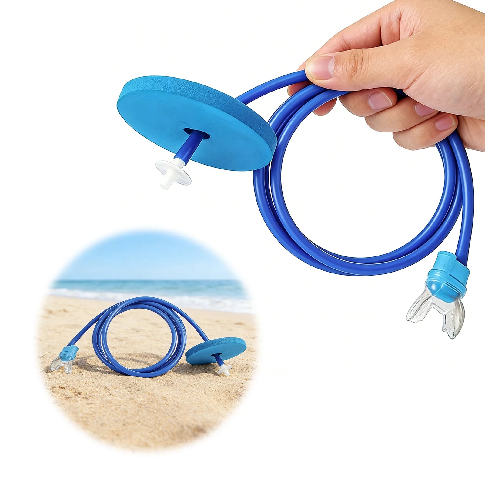 Snorkel Breathing Tube with Silicone Mouthpiece Foldable Snorkel Lightweight for Freediving Training and Snorkelling Peaceful Pleasures Health and Wellness