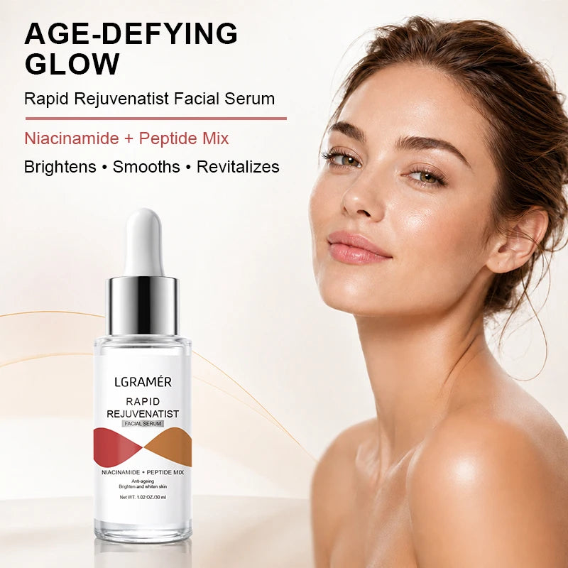 30ml/50ml Niacinamide Peptide Facial Serum, Anti-Aging Brightening Essence for Even and Whitening Skin Tone Peaceful Pleasures Health and Wellness