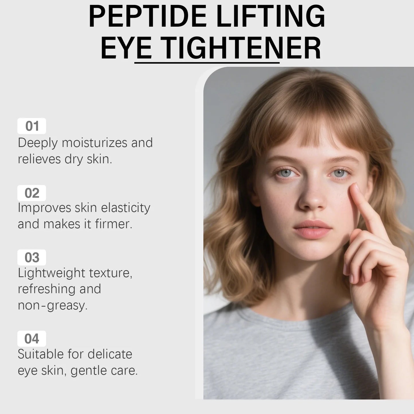 Eye Tighten Cream Firming Wrinkle Elimination Smooth Fine Lines Reduce Anti Puffiness Lifting Nourishing Dark Circles Eye Cream Peaceful Pleasures Health and Wellness