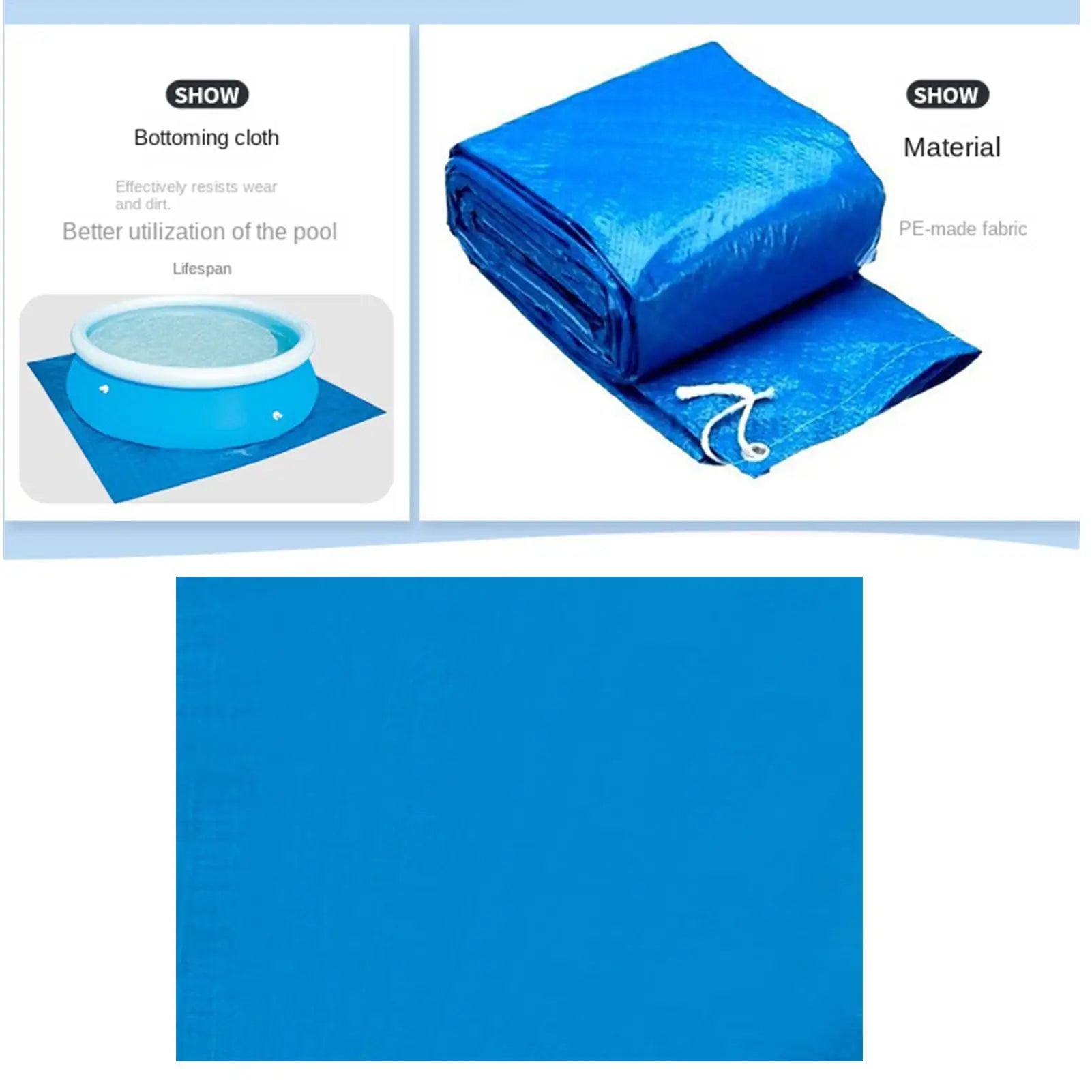 Heavy Duty Tear Resistant Pool Liner Pad Protective Pool Cushion Ground Cloth For Outdoor Pool Backyard Camping Commercial Peaceful Pleasures Health and Wellness