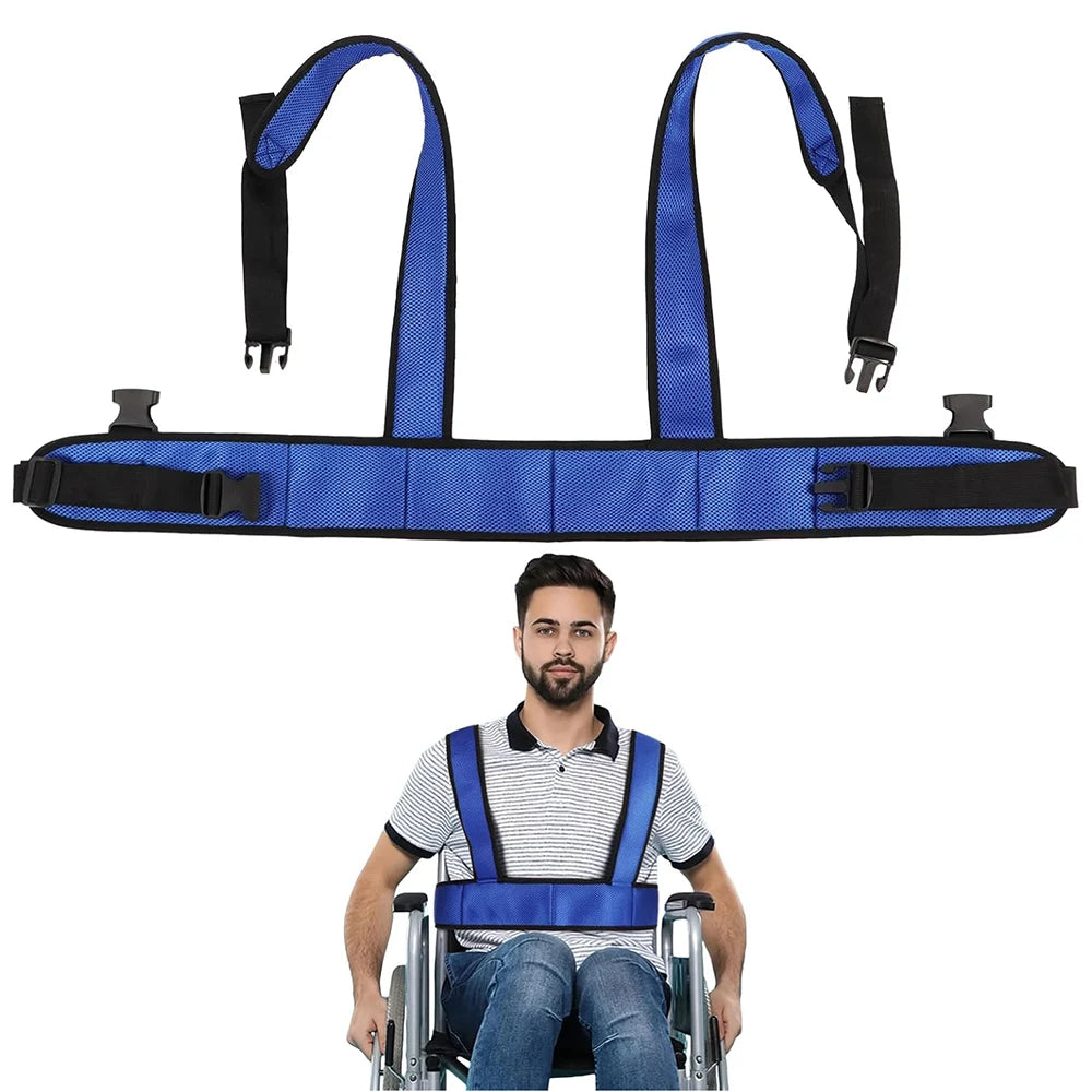 Wheelchair Waist Strap Belt Breathable Elderly Wheelchair Anti-Fall Azimuth Support Fixing Straps Nursing Band For Elderly Peaceful Pleasures Health and Wellness