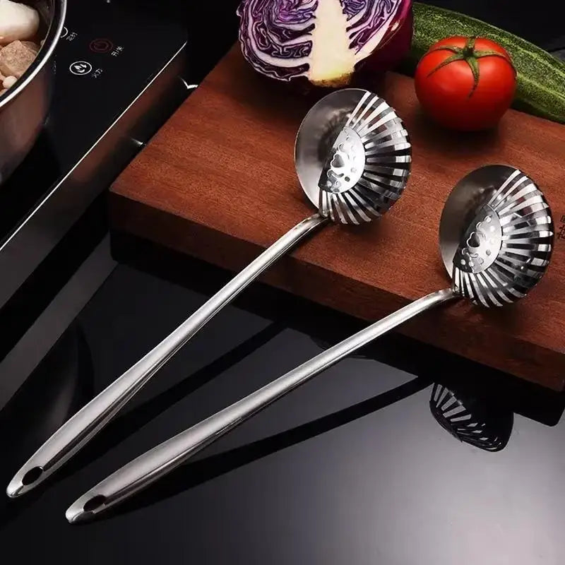 Kitchen Tableware Dual-use Soup Spoon Long Handle Stainless Steel