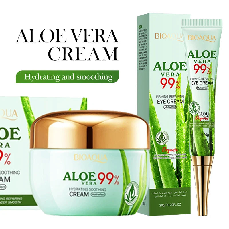 BIOAQUA Aloe Vera Skin Care Set – Face Cream & Eye Cream