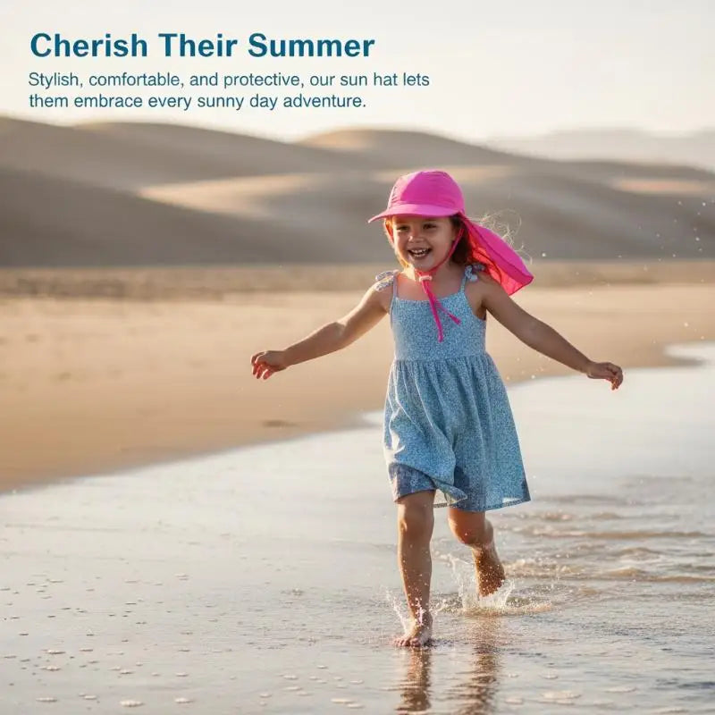 Kids UV-Protection Wide Brim Sun Hat | Breathable Ice Silk