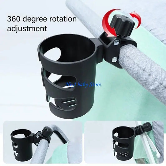 360° Universal Cup Holder for Strollers, Bikes & Walkers Cup Holder Accessory Peaceful Pleasures Health and Wellness
