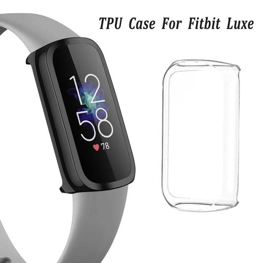 TPU Full Coverage Case for Fitbit Luxe – Bumper Screen Cover