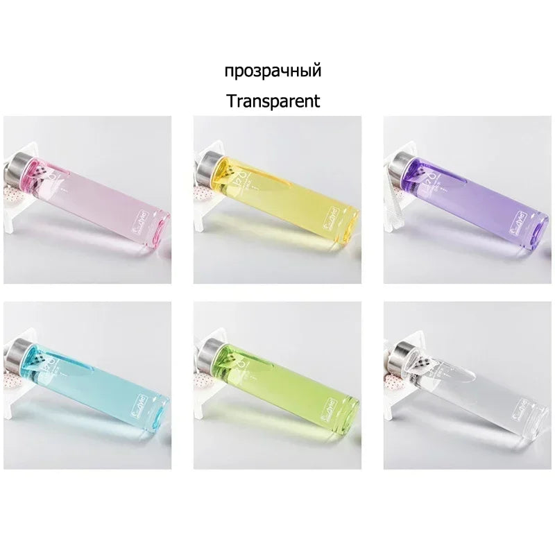Frosted Plastic Water Bottle 280ml | Candy Color Space Cup