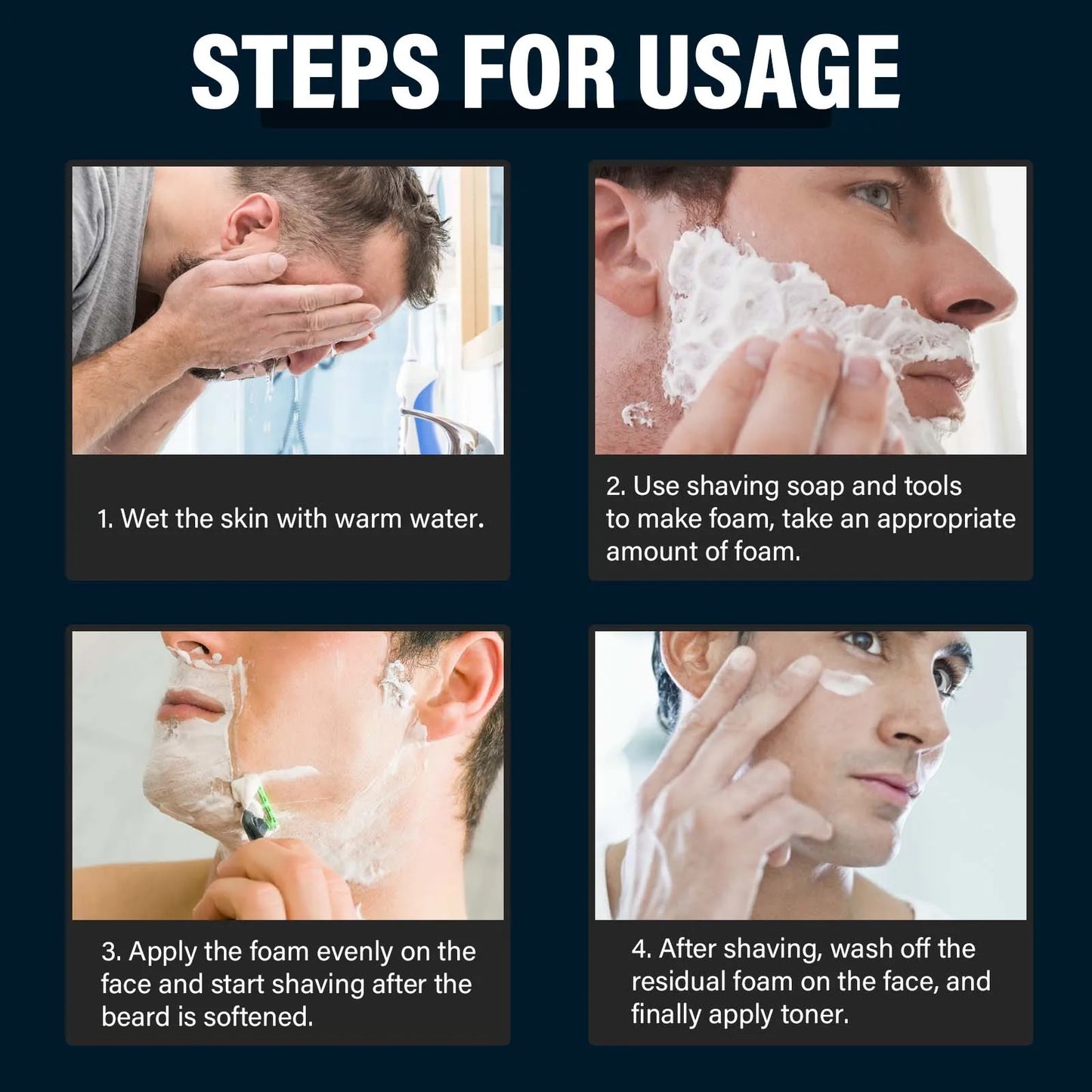 East Moon Men's Shaving Soap Bar | Aloe & Vitamin E