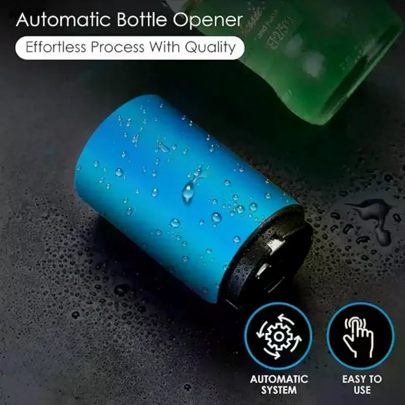 Automatic Magnetic Bottle Opener – Stainless Steel Push Down